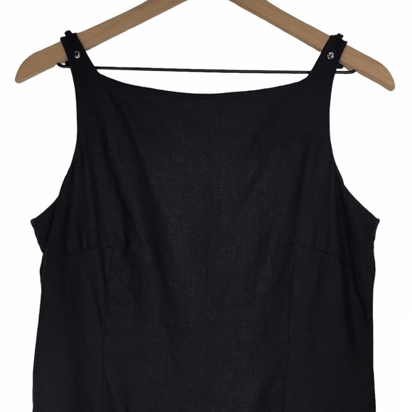 GAP 100% Linen Vintage Sun Dress Y2K Sleeveless Thin Straps Natural Fibers 10 - Picture 2 of 12